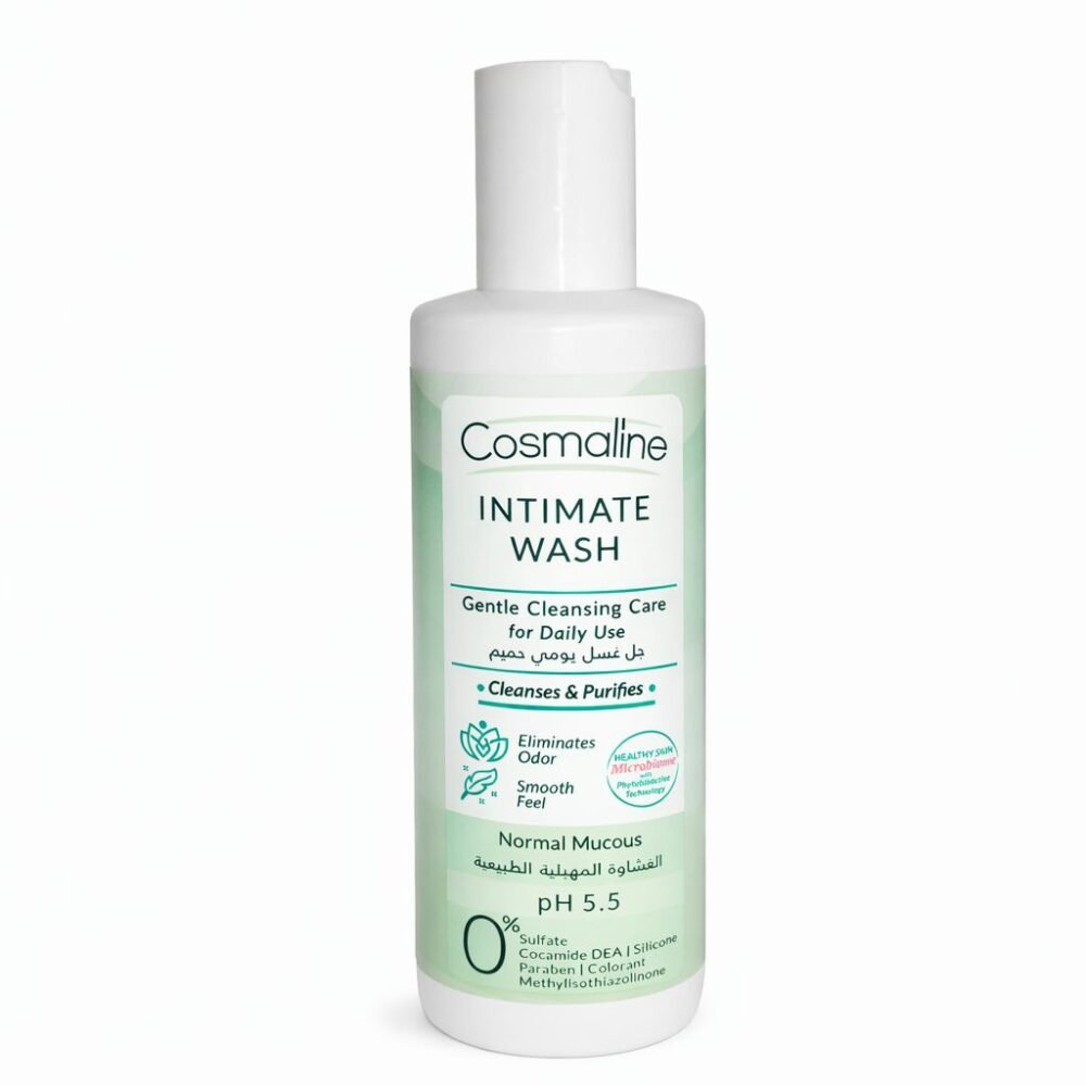"Cosmaline" Intimate Wash Fresh Cleansing Care For Daily Use ,Cleanses and Purifies PH 5.5 - جل غسل يومي حميم (غسول نسائي)