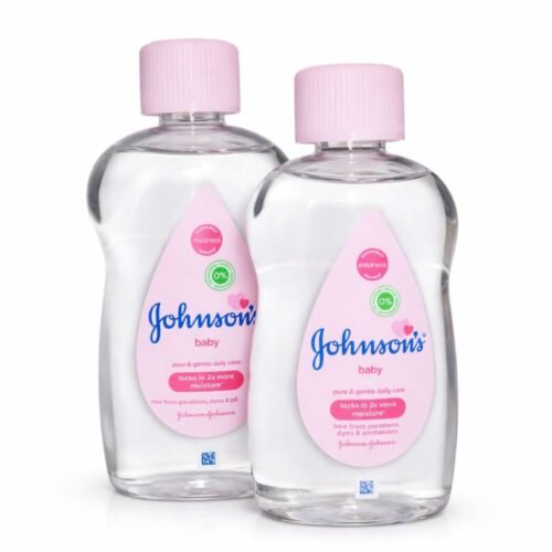 "Johnson's" Baby Oil Locks in 2X more moisture 300/200 ml - جونسون زيت للأطفال عناية يومية نقية ولطيفة