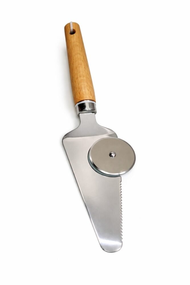 Pizza cutter "Little orange"- قطّاعة +ملعقة تقديم البيتزا