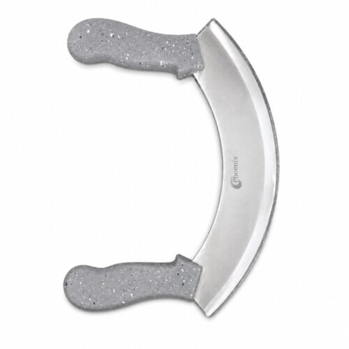 "Phoenix" Stainless Steel Double Handle Mezzaluna Knife 26*20 cm  - قطّاعة