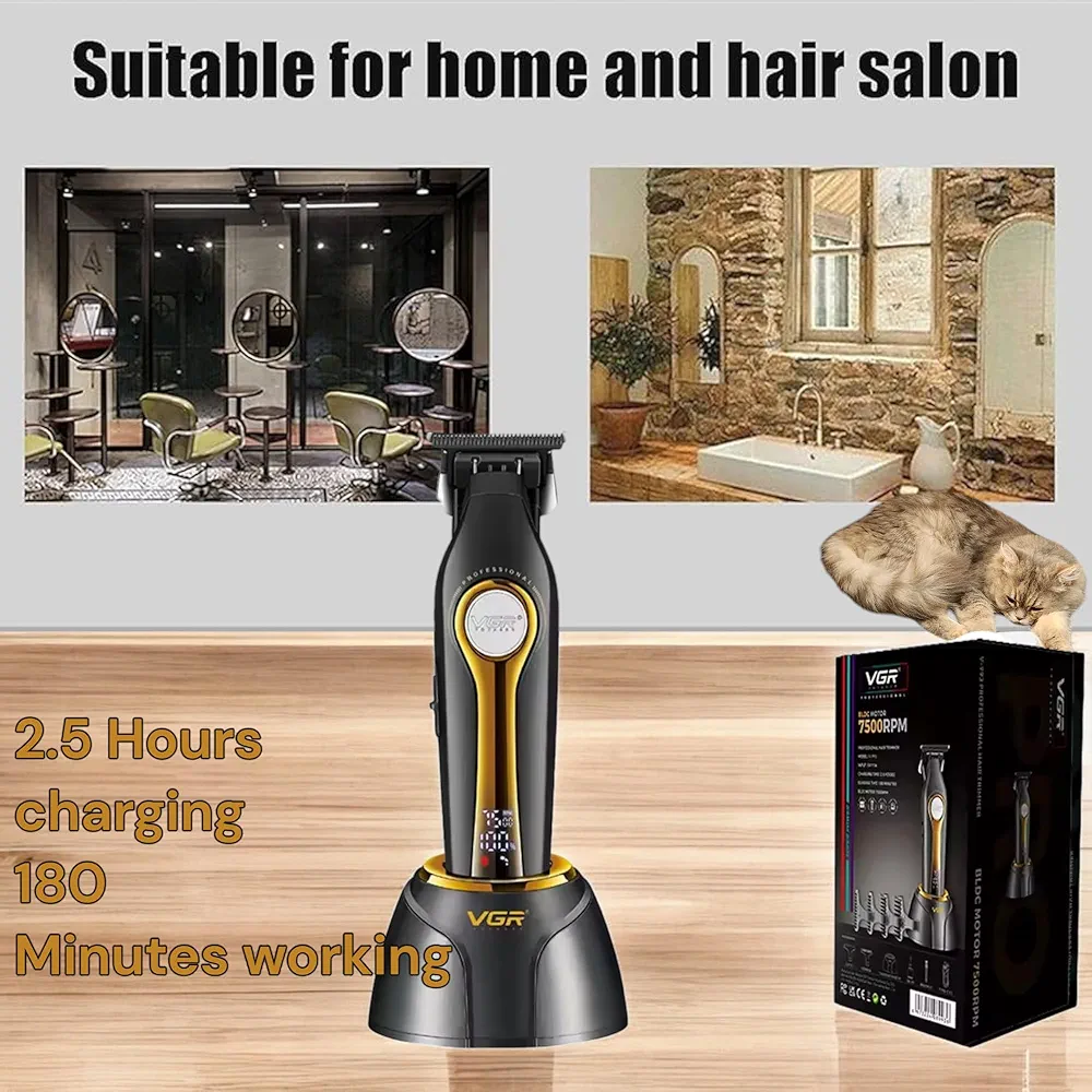 "VGR" V-993 Professional Hair Trimmer 180 minutes - ماكينة حلاقة شعر احترافية