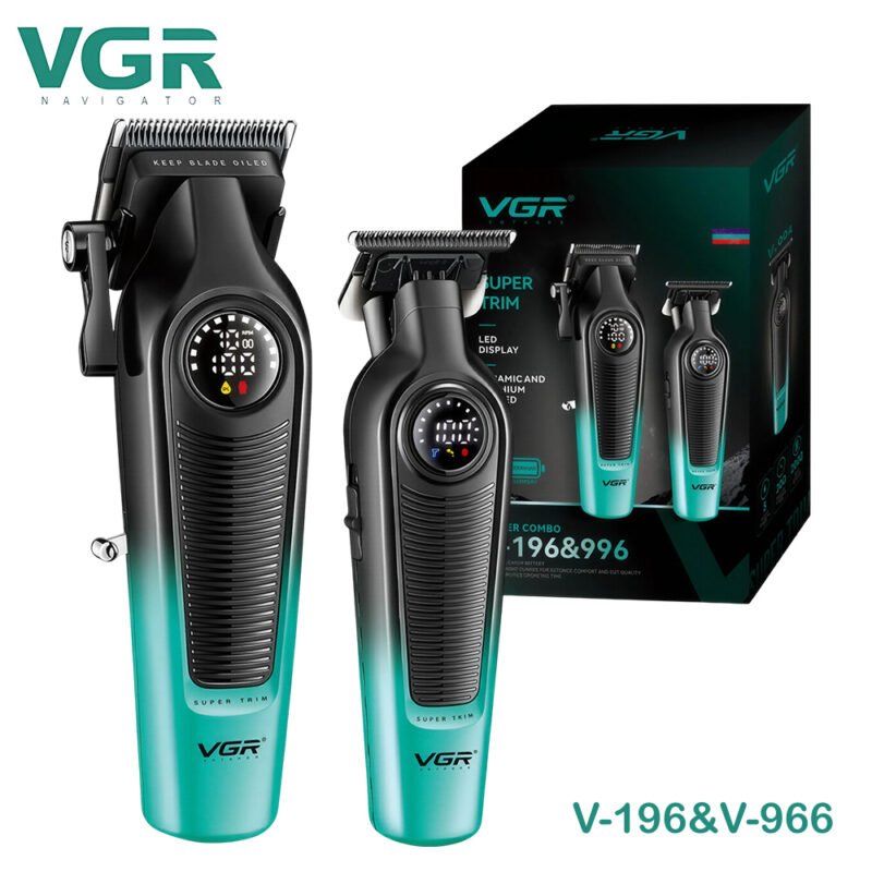 "VGR" V-196/996 Barber Combo Professional Hair Clipper 200/300 minutes - ماكينة حلاقة شعر احترافيه