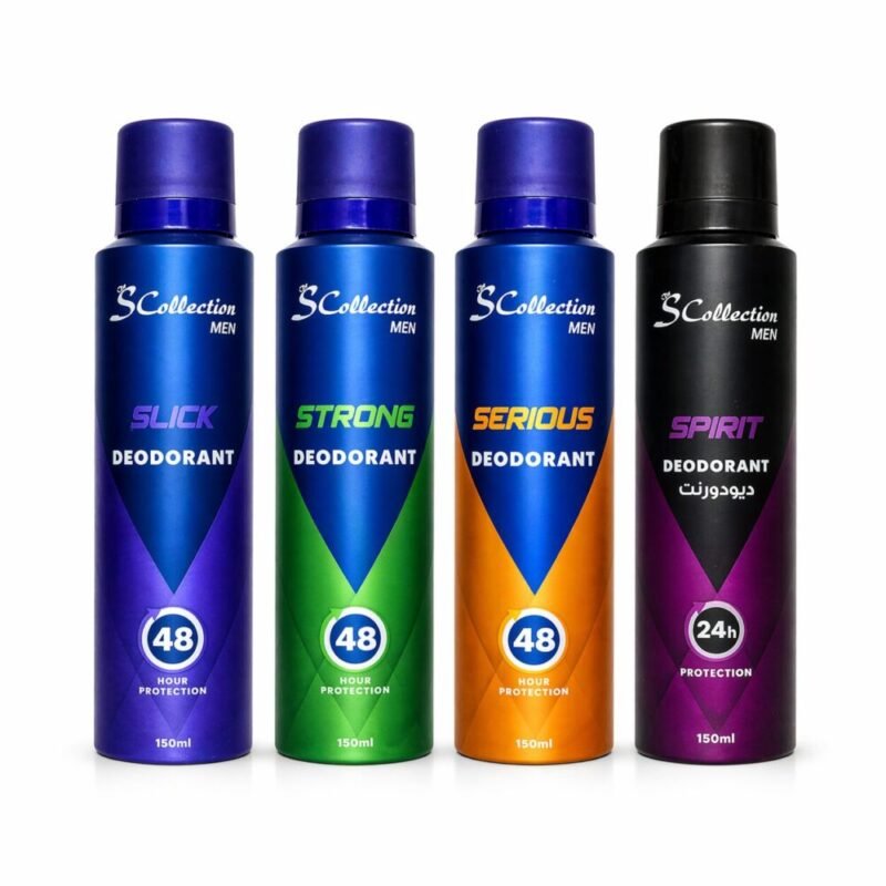 "SCollection" Deodorant For MEN 48h 150 ml - مزيل العرق