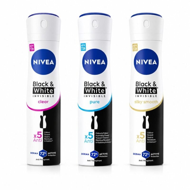 file_000000001c1c71f486baa1514295a7aa "NIVEA" Deodorant Spray Black and White 48/72h 150ml - نيفيا بخاخ مزيل التعرّق