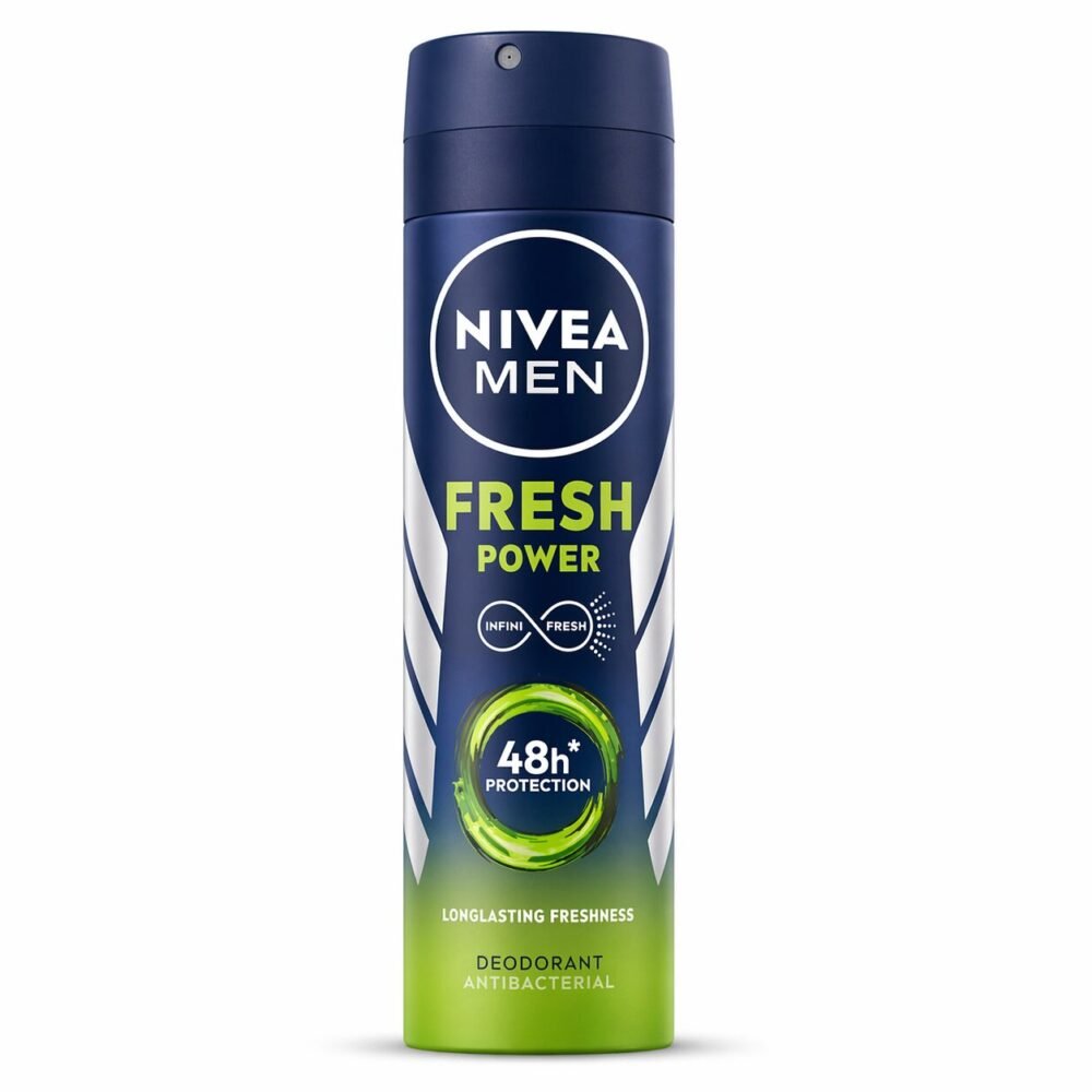 "NIVEA" Deodorant Spray for MEN 48h 150ml - نيفيا بخاخ مزيل التعرّق