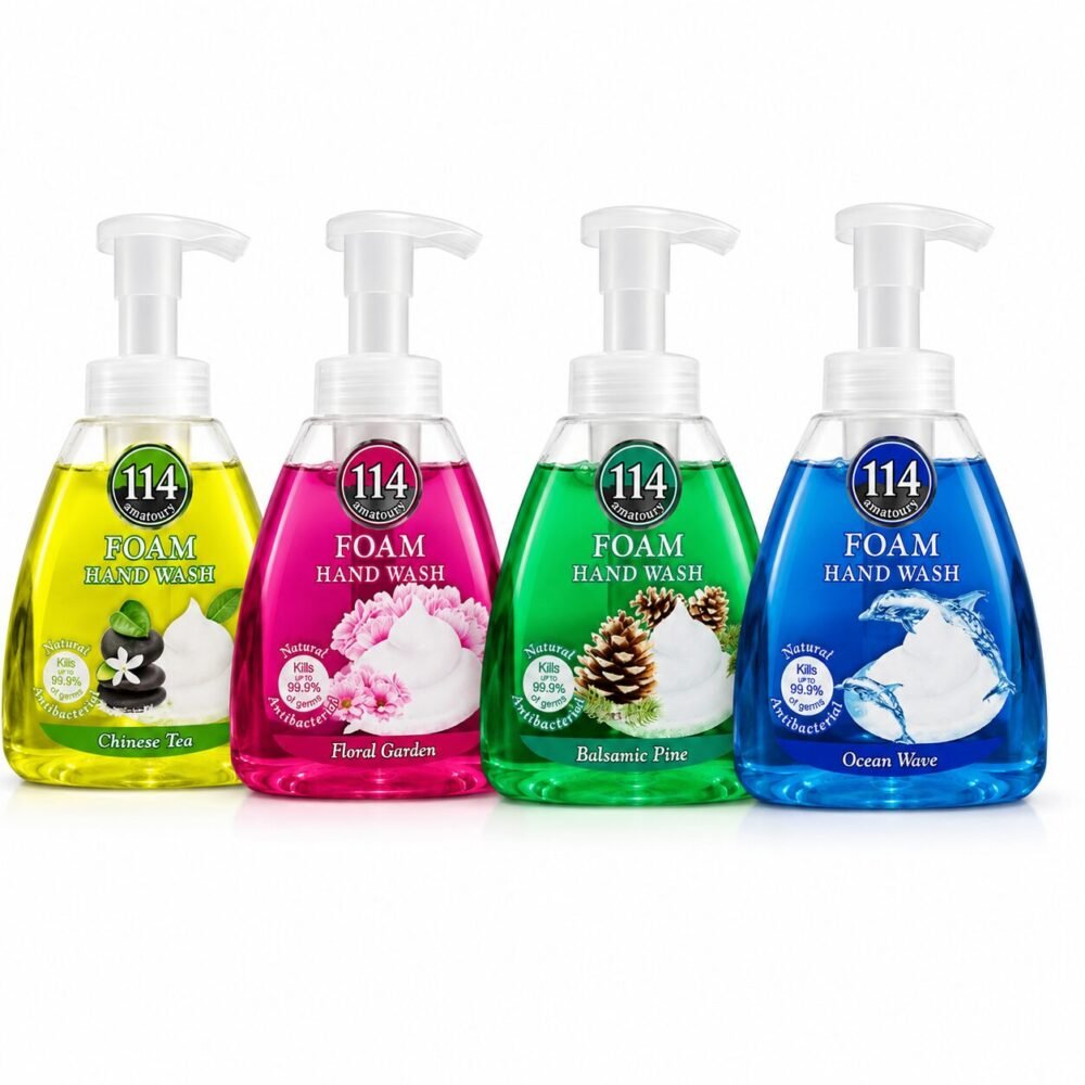"114 amatoury" FOAM Hand Wash Antibacterial 400 ml - صابون سائل لليدين مع رغوة فورية