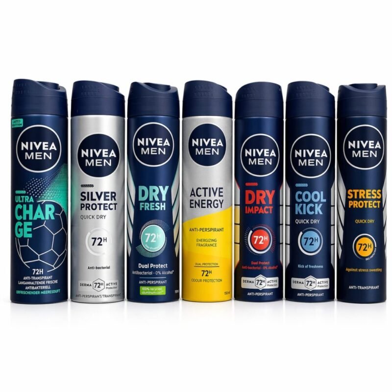 "NIVEA" Deodorant Spray for MEN 72h 150ml - نيفيا بخاخ مزيل التعرّق