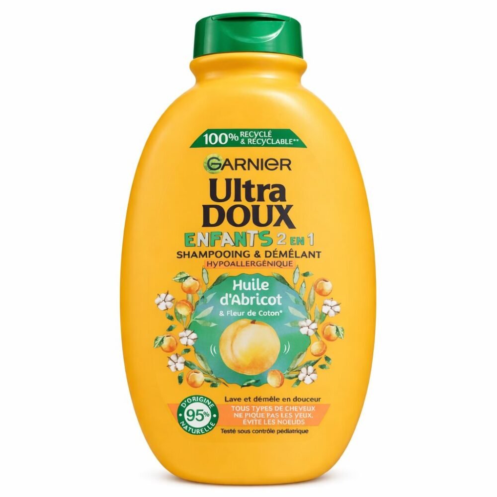 "GARNIER" Ultra Doux Hypoallergenic Shampoo and Conditioner for Children's 600 ml -  شامبو وبلسم للأطفال