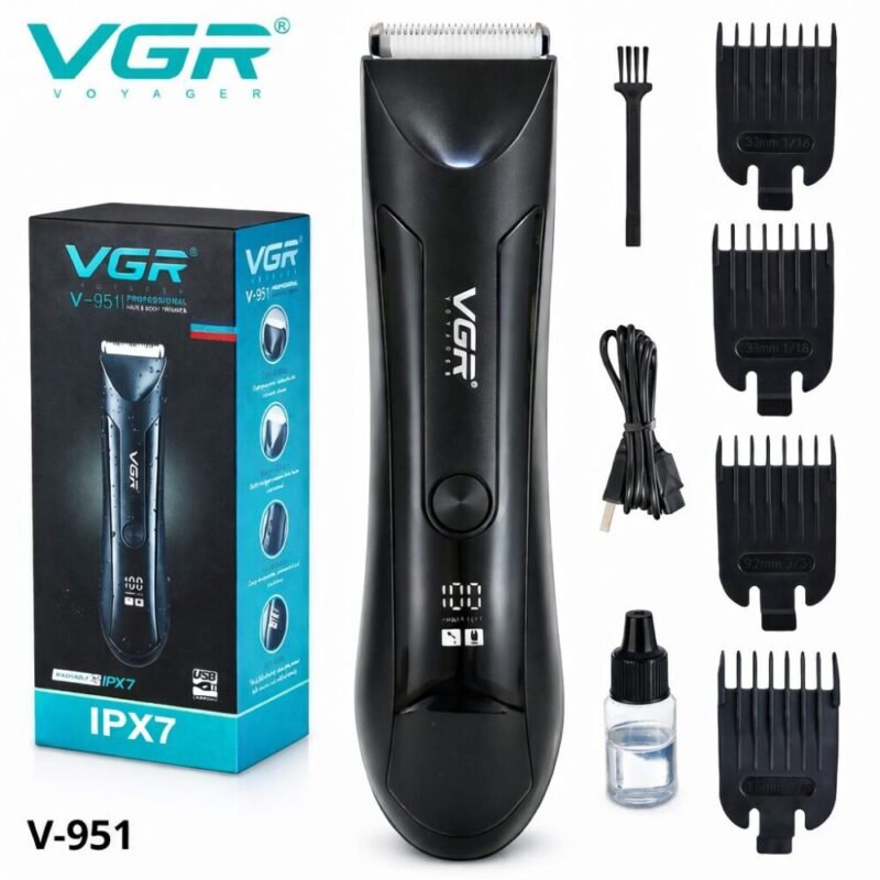 "VGR" V-951 Professional Hair & Body Trimmer 90 minutes - ماكينة حلاقة شعر إحترافية
