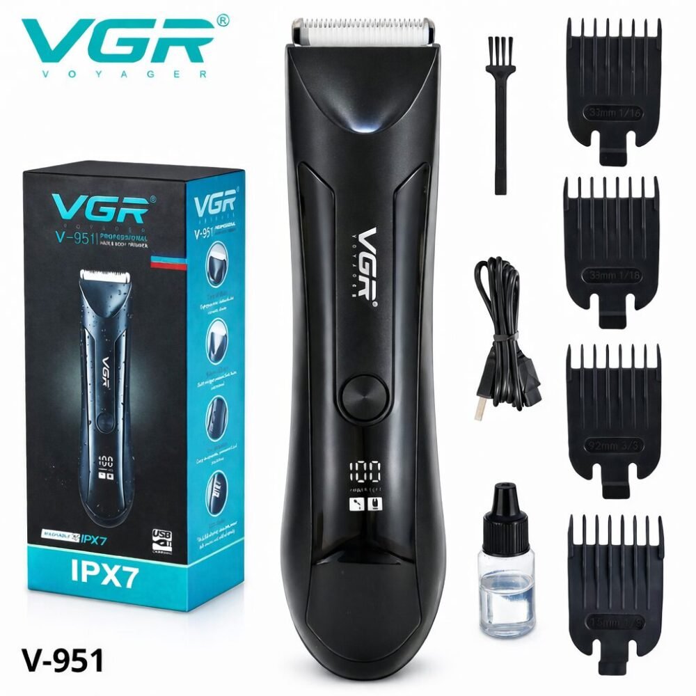 "VGR" V-951 Professional Hair & Body Trimmer 90 minutes - ماكينة حلاقة شعر إحترافية