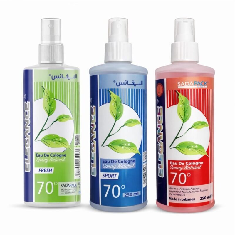 "ELEGANCE" Eau de Cologne Spray Natural 250 ml - اليغانس كولونيا