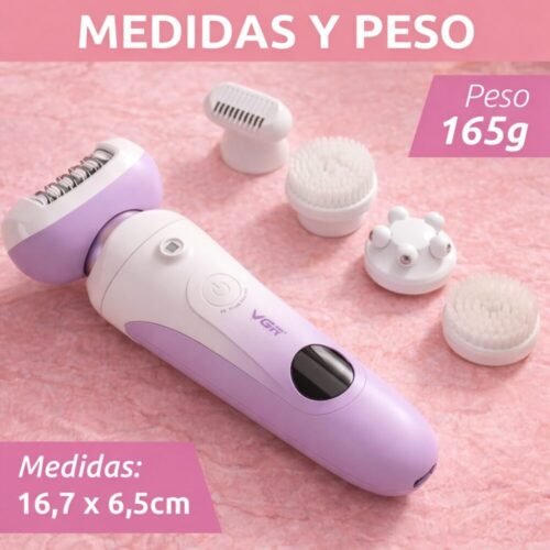 "VGR" V-750 Professional 5 in 1 Lady Epilator 60 minutes -  جهاز إزالة شعر الجسم