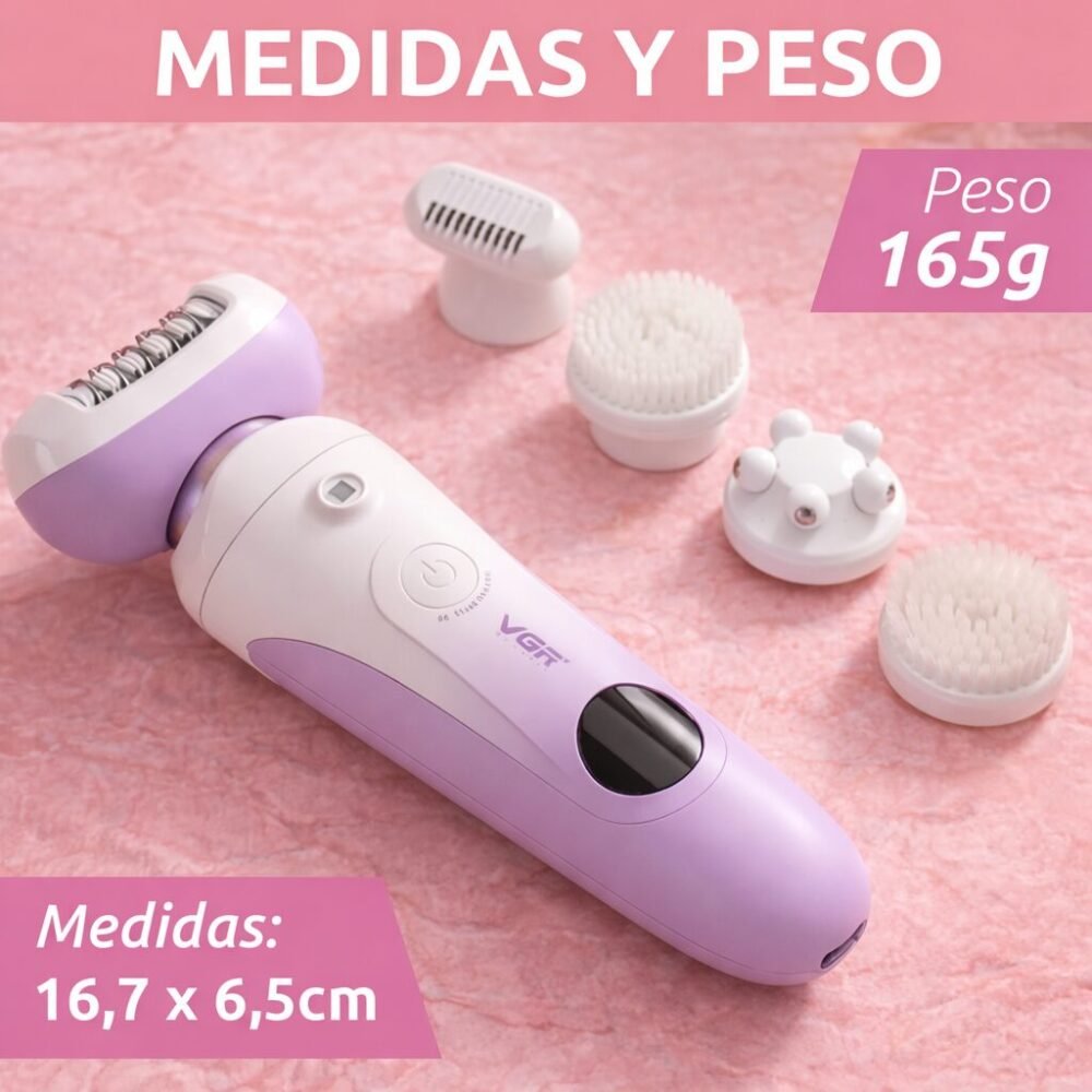 "VGR" V-750 Professional 5 in 1 Lady Epilator 60 minutes -  جهاز إزالة شعر الجسم