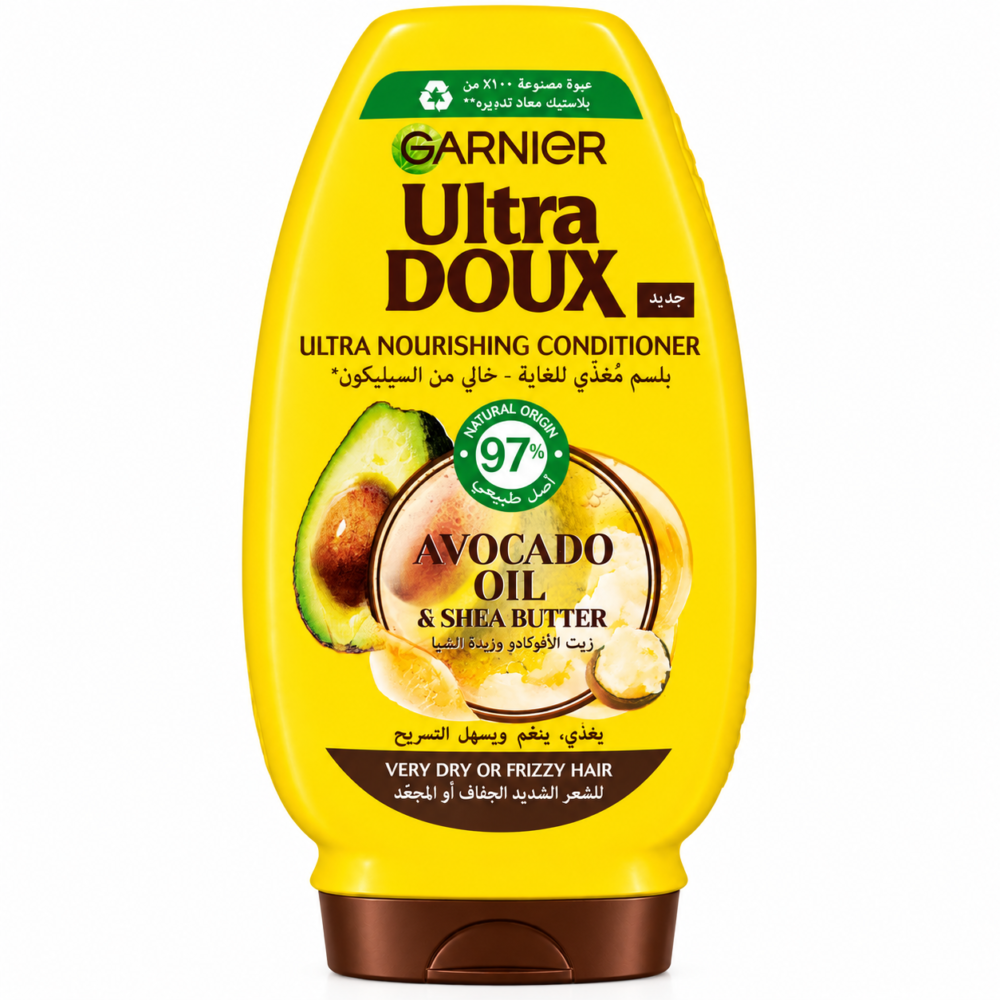 file_00000000800c81f483fde4105b6ac02f "GARNIER" Ultra Doux Hydrating Regenerative Conditioner 200/250 ml - بلسم للشعر