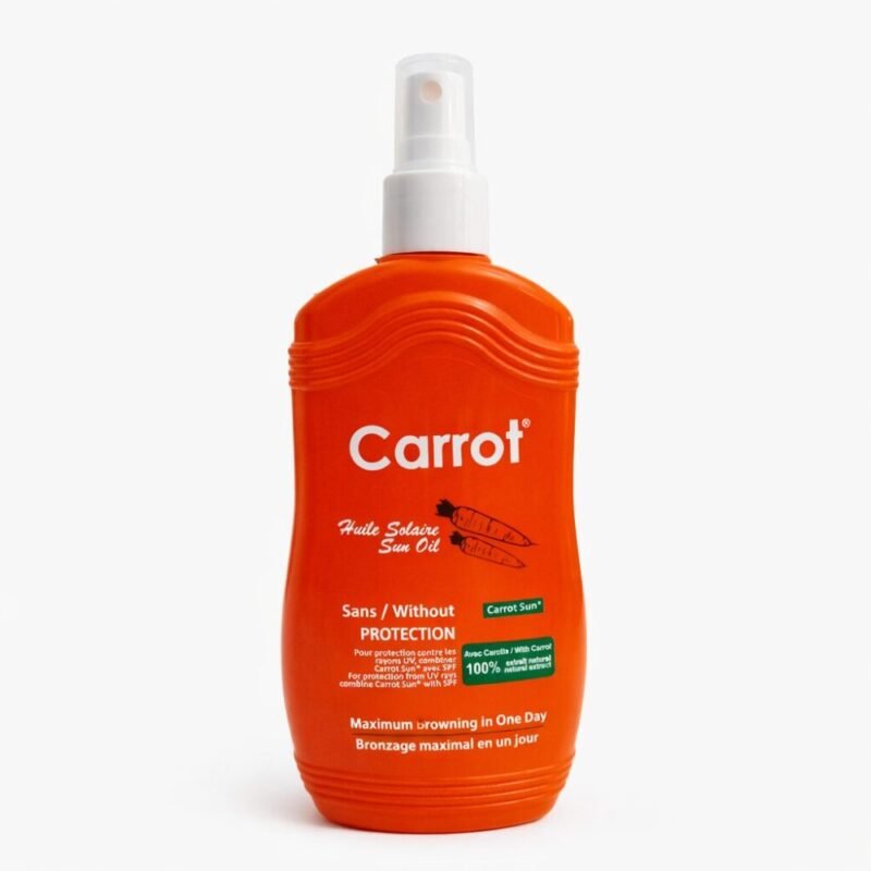 Carrot Sun Oil Sana / Without Protection 200 ml - زيت البحر للون أسمر طبيعي