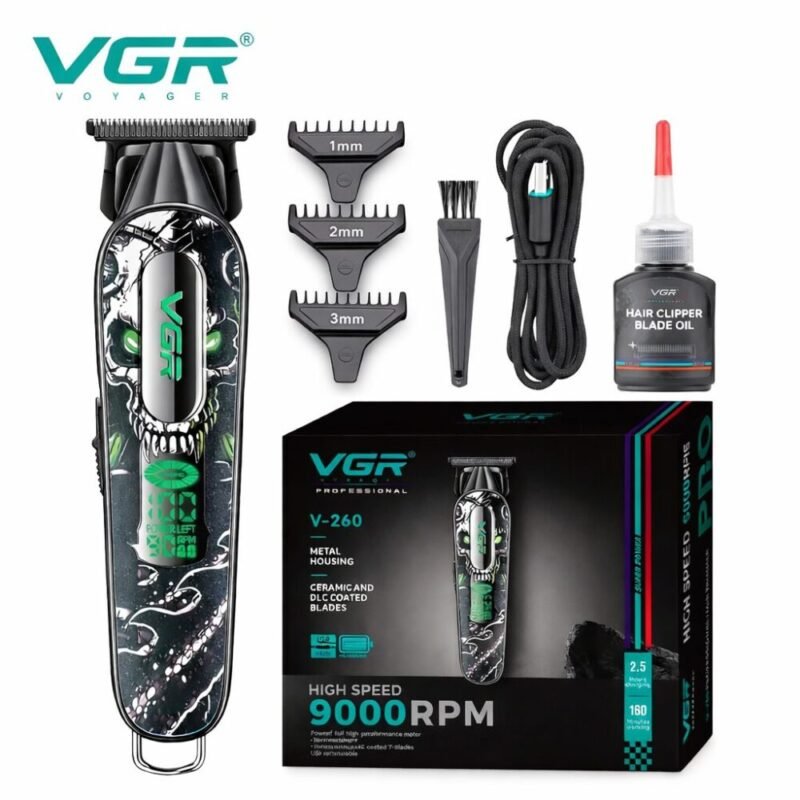 "VGR" V-260 Professional Body Trimmer 240 minutes - ماكينة حلاقة شعر إحترافية