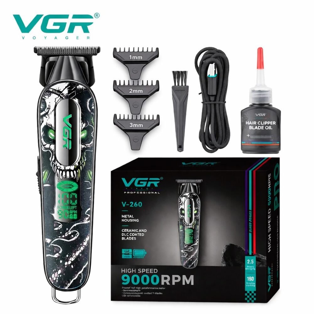"VGR" V-260 Professional Body Trimmer 240 minutes - ماكينة حلاقة شعر إحترافية