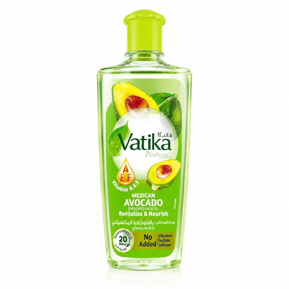 "Vatika" Naturals Enriched Hair Oil with Vitamins A,E,F 200 ml - فاتيكا زيت الشعر الغني