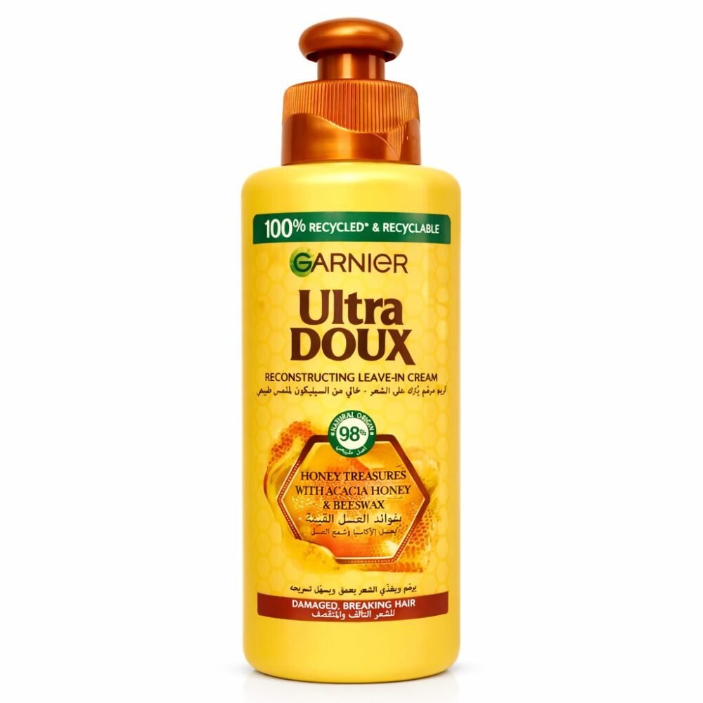 "Garnier Ultra Doux" Leave-in Cream 200 ml - كريم مرطب ومغذي للشعر