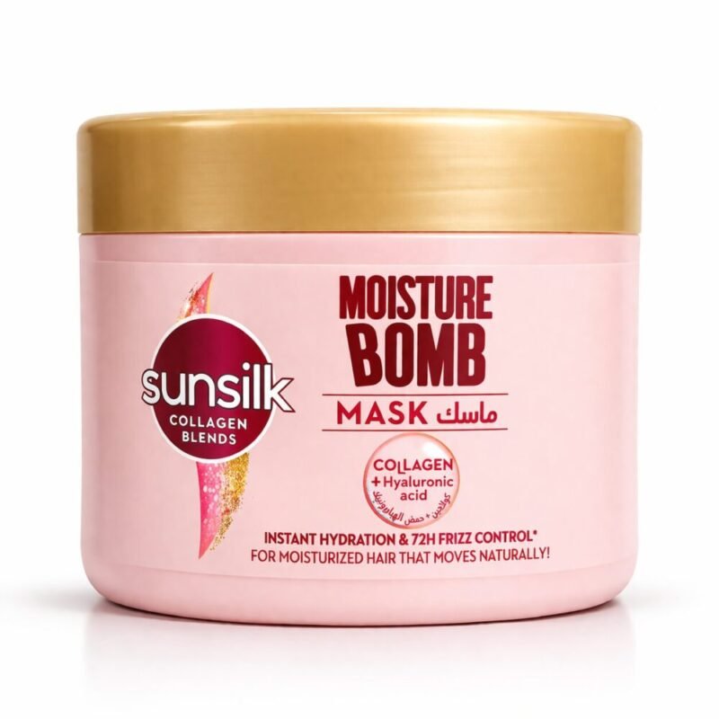 "Sunsilk" Moisture Bomb Mask Collagen + hyaluronic acid 220 ml - ماسك صانسيلك مع مزيج الكولاجين