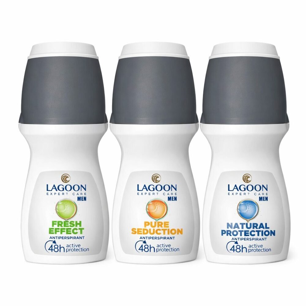 "LAGOON" Expert care MEN Roll-On Antiperspirant 48h active protection 50 ml - مضاد تعرّق