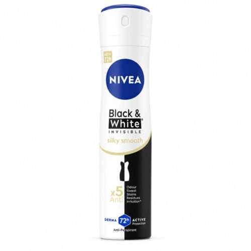 "NIVEA" Deodorant Spray Black and White 48/72h 150ml - نيفيا بخاخ مزيل التعرّق