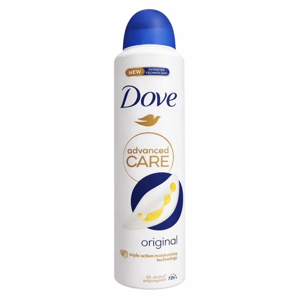 "Dove" Deodorant Spray advanced care 72h 250 ml - دوف بخاخ مزيل التعرّق