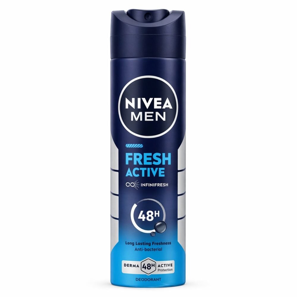 "NIVEA" Deodorant Spray for MEN 48h 150ml - نيفيا بخاخ مزيل التعرّق