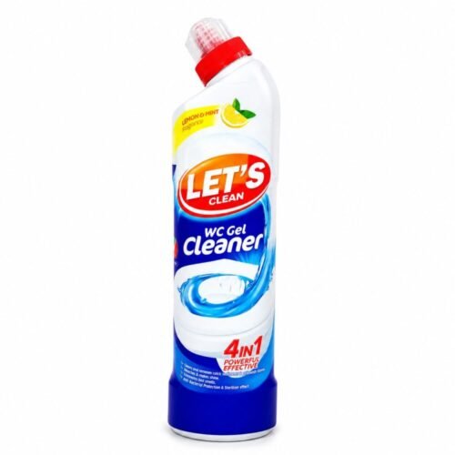"LET'S clean " WC Gel Cleaner 4in1 Powerful Effective 600 ml - منظف للحمامات والسيراميك بمفعولة القوي