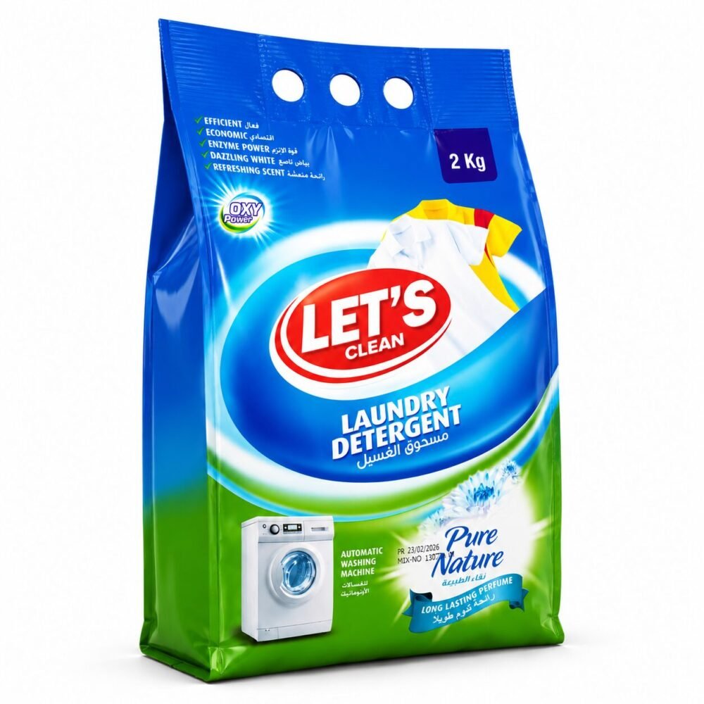 "LET'S clean" Laundry Detergent 2 kg - مسحوق الغسيل
