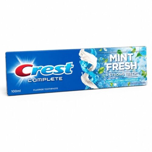 "Crest" Complete Mint Fresh + Strong Teeth 100 ml - كرست معجون أسنان بالنعناع المنعش لأسنان قوية وإنتعاش يدوم طويلا