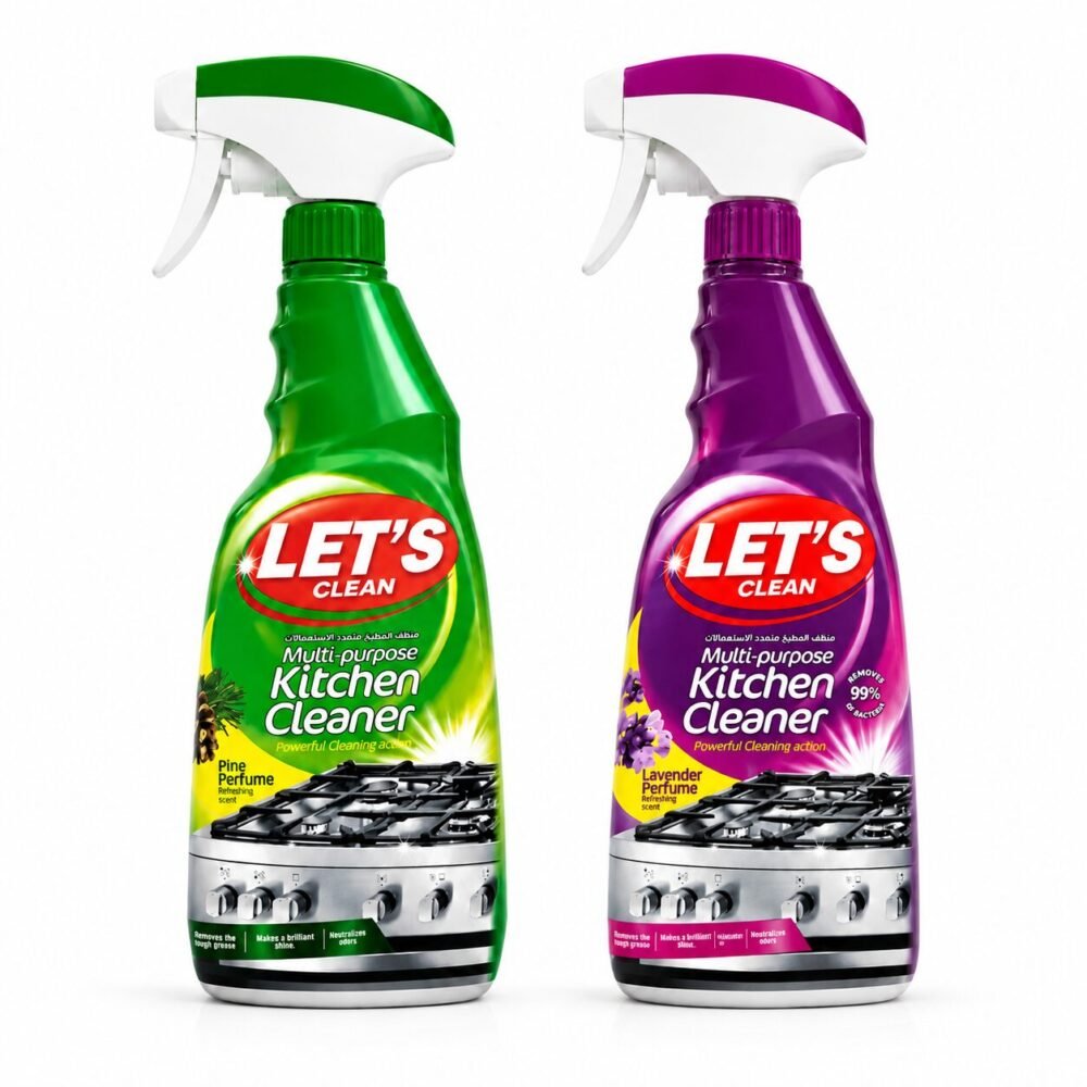 "LET'S clean " Multi-purpose Kitchen Cleaner  600 ml - منظف المطبخ متعدد الإستعمالات