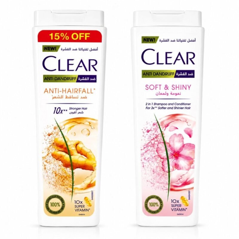 "CLEAR" Anti-Dandruff Shampoo for MEN 10x Super Vitamin 360 ml - شامبو كلير