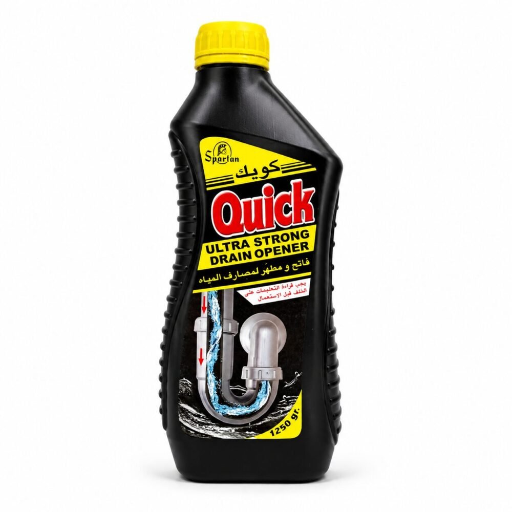 "Spartan Quick" Ultra Strong Drain Opener 1250 g - كويك فاتح ومطهّر لمصارف المياه