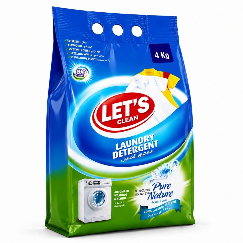 "LET'S clean" Laundry Detergent 4 kg - مسحوق الغسيل