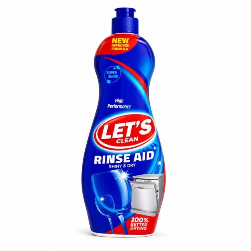 "LET'S clean" Rinse Aid Shiny and Dry 700 ml -  سائل ملمّع ومساعد شطف لغسالة الصحون