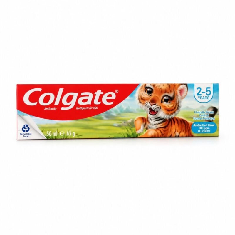 "Colgate" for Children 2-5 years Anti-Cavity Toothpaste 50 ml - معجون أسنان للأطفال يحمي من التسوس ويقوي المينا بنكهة الفواكه