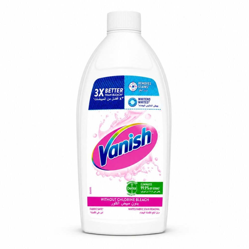 "Vanish" Oxi Action Fabric Stain Remover 495 ml - فانيش مزيل بقع للأقمشة البيضاء بدون مبيض الكلور
