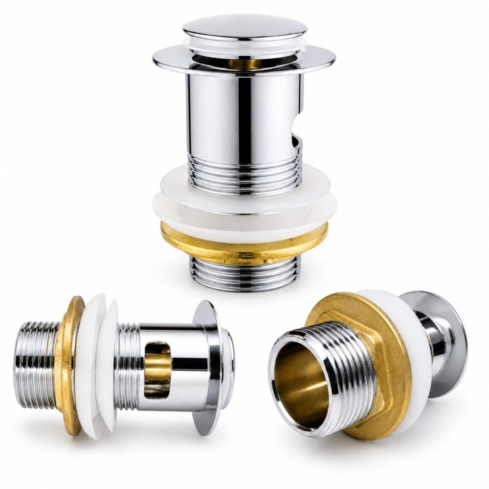 "Sunny" Click Clack Pop-Up Drain Stopper 8*6 cm - مصرف وسدادة مجلى حمام بنظام ضغط