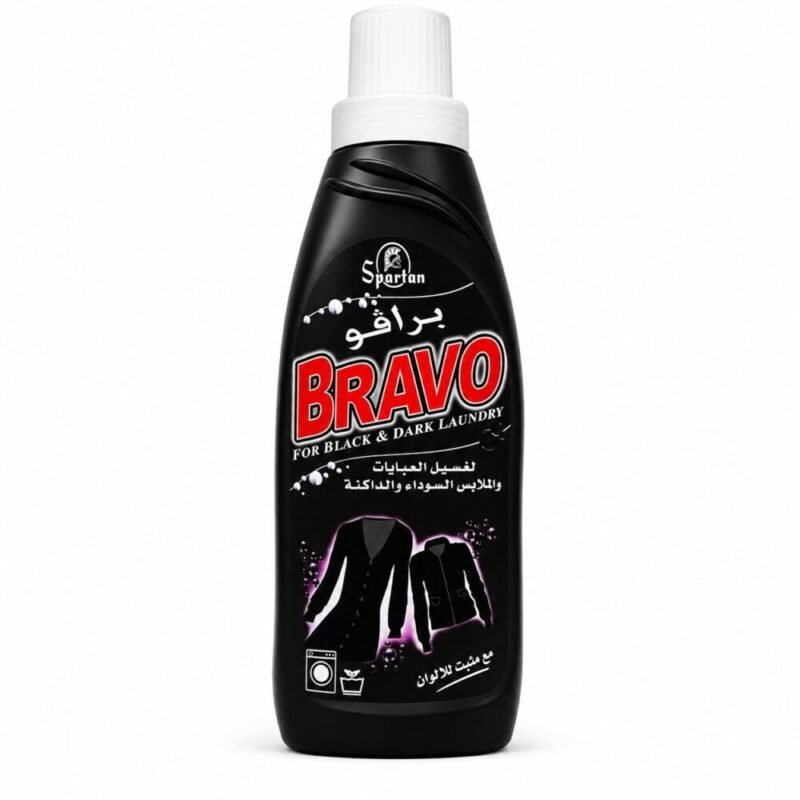 "Spartan Bravo" For Black and Dark Laundry 1L - سائل غسيل للملابس الداكنة والسوداء