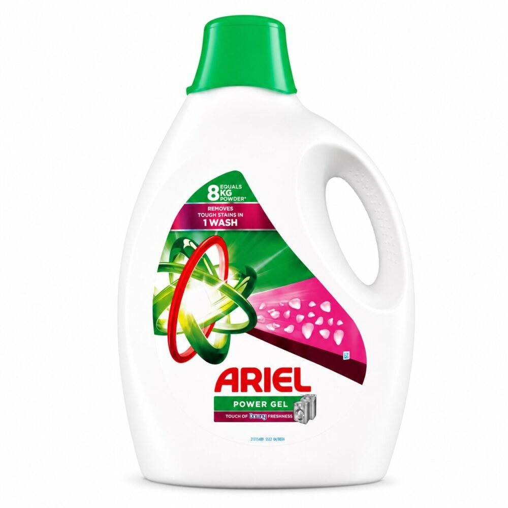 "ARIEL" Power Gel Removers Tough Stains in 1 Wash 3.6 kg - اريال بور جل سائل غسيل