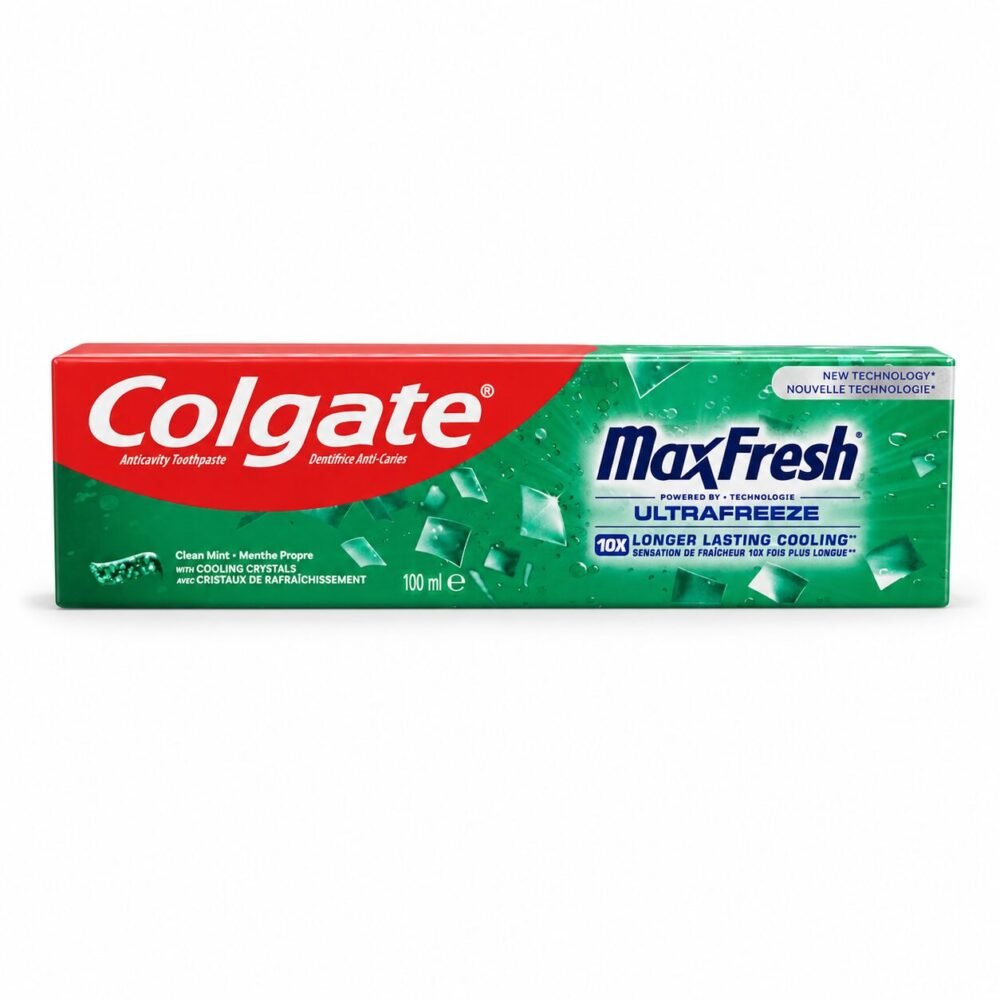 "Colgate" Max Fresh Clean Mint With Cooling Crystals 100 ml - كولجيت شعور بالإنتعاش أطول 10 أضعاف