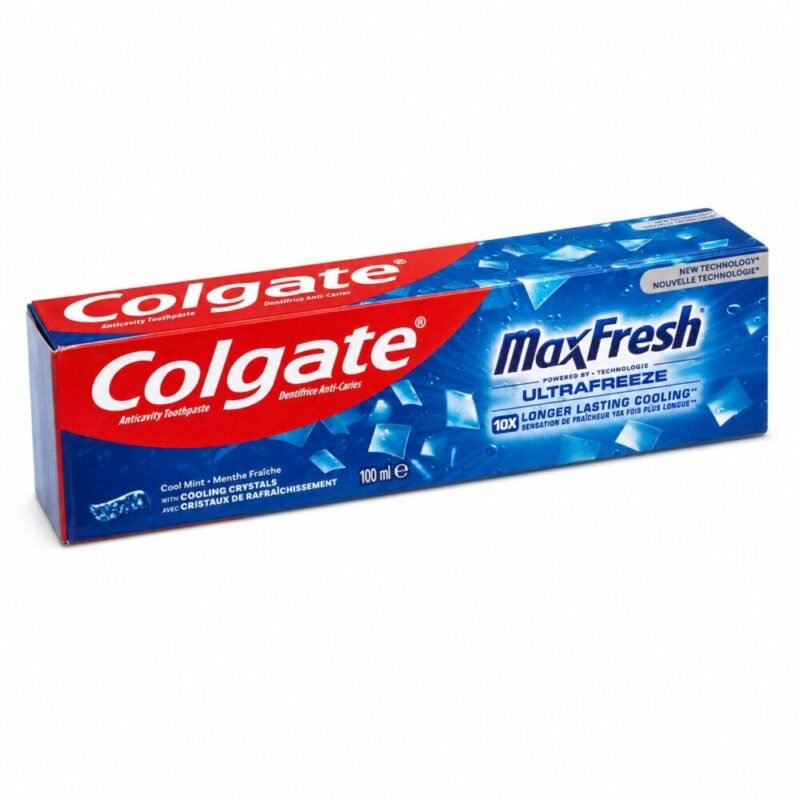 "Colgate"  Max Fresh Ultrafreeze 100ml - كولجيت مضاد للتسوس بالنعناع شعور بالبرودة يدوم 10 أضعاف