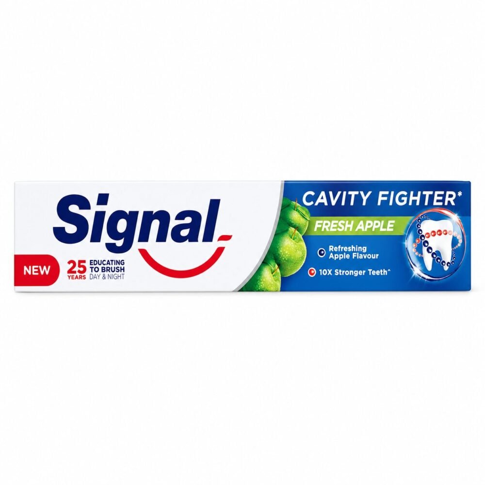 "Signal" Cavity Fighter with Fresh Apple 120 ml -  سيجنال لأسنان أقوى 10 مرات بنكهة التفاح الطبيعي