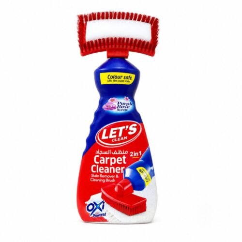 "LET'S clean" OXI Powered Carpet Cleaner 2in1 Stain Remover and Cleaning Brush 650 ml - منظف السجاد