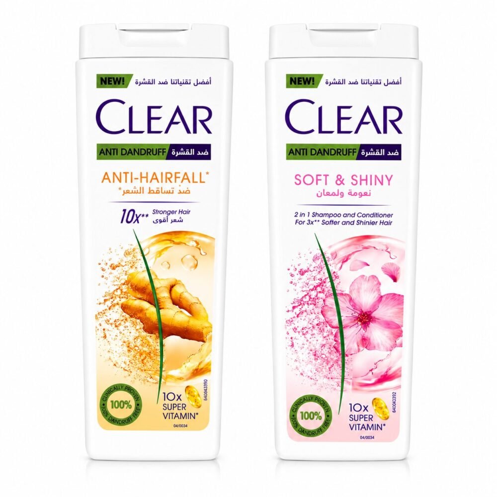 "CLEAR" Anti-Dandruff Shampoo for MEN 10x Super Vitamin 600 ml - شامبو كلير