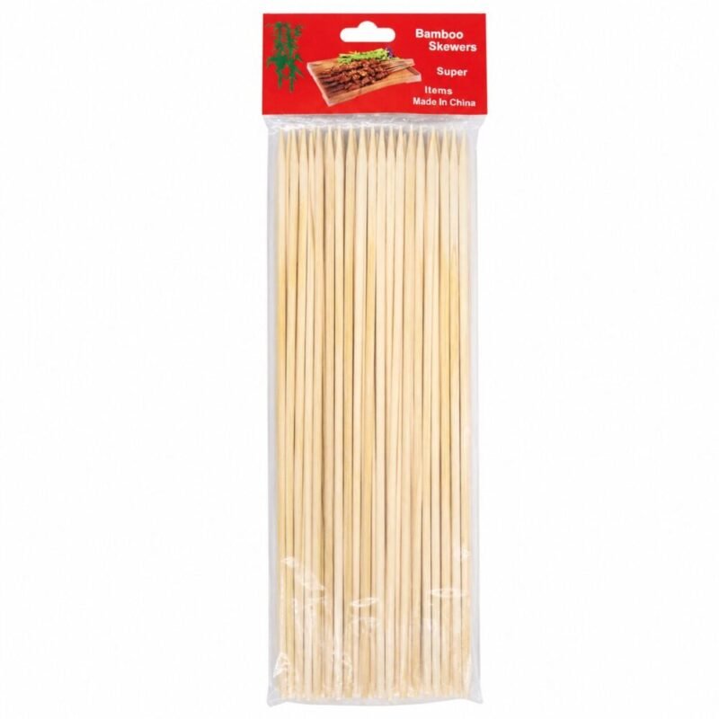 Bamboo Skewers 35 cm - أسياخ شواء خشبية دائرية