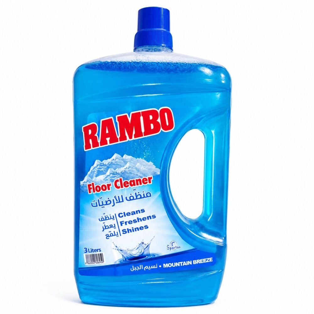 "Spartan RAMBO" Floor Cleaner 3L - منظّف للأرضيّات ينظّف , يعطّر ويلمّع