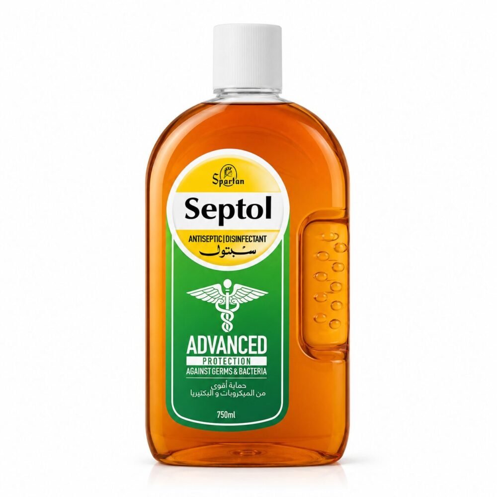 "Spartan Septol" Antiseptic Disinfectant 750 ml - سبتول حماية أقوى من الميكروبات والبكتيريا