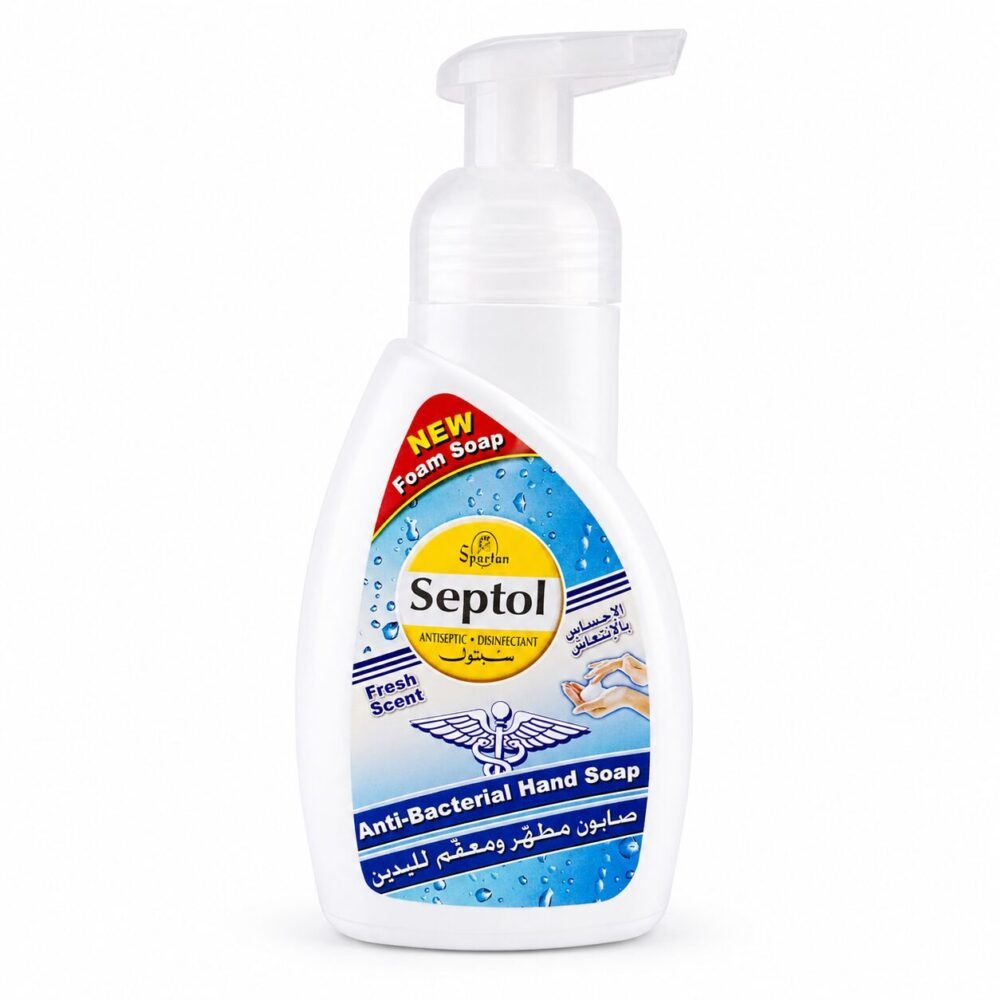 "Spartan Septol" Anti-Bacterial Hand Foam Soap 500 ml - سبتول صابون مطهّر ومعقّم لليدين